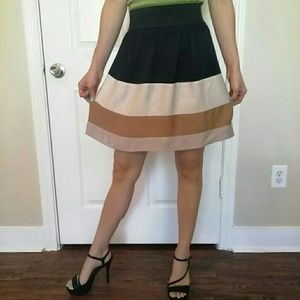 Zara Skirt. Black, Brown and Beige colours.